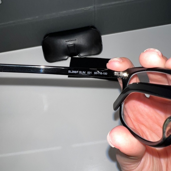 Saint Laurent Black Designer Eyeglasses - Picture 5 of 10